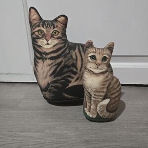 Vintage Adeline Halvorson Cat Door Stops Cottage Decor